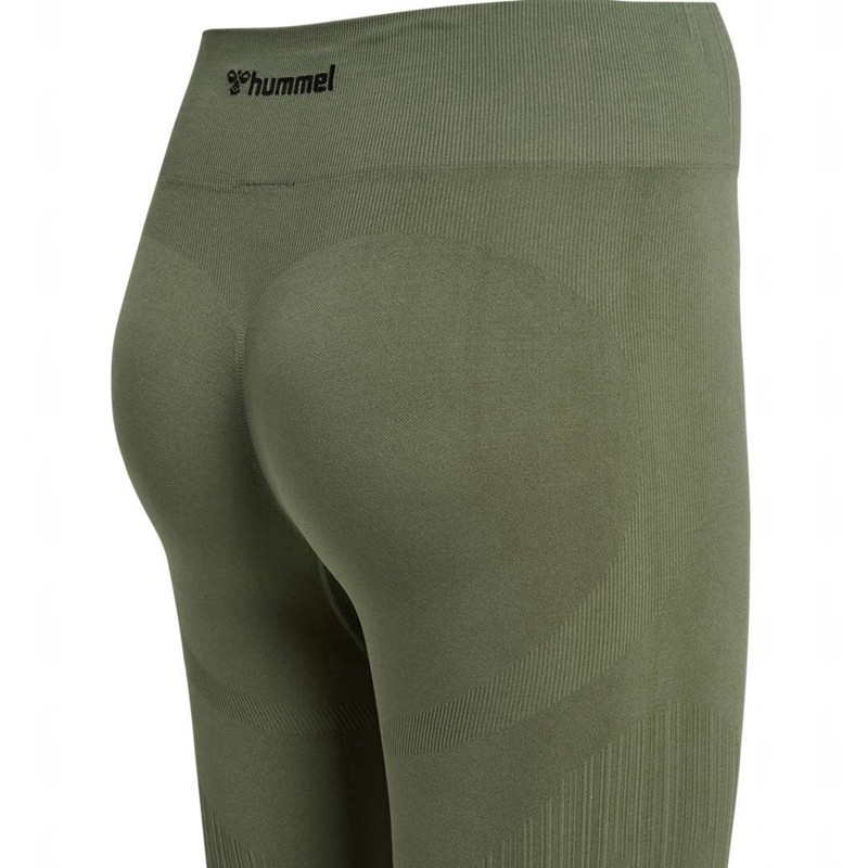 Collant Hummel Mt Define Seaml Scrunch Femme Vert | 454033-999