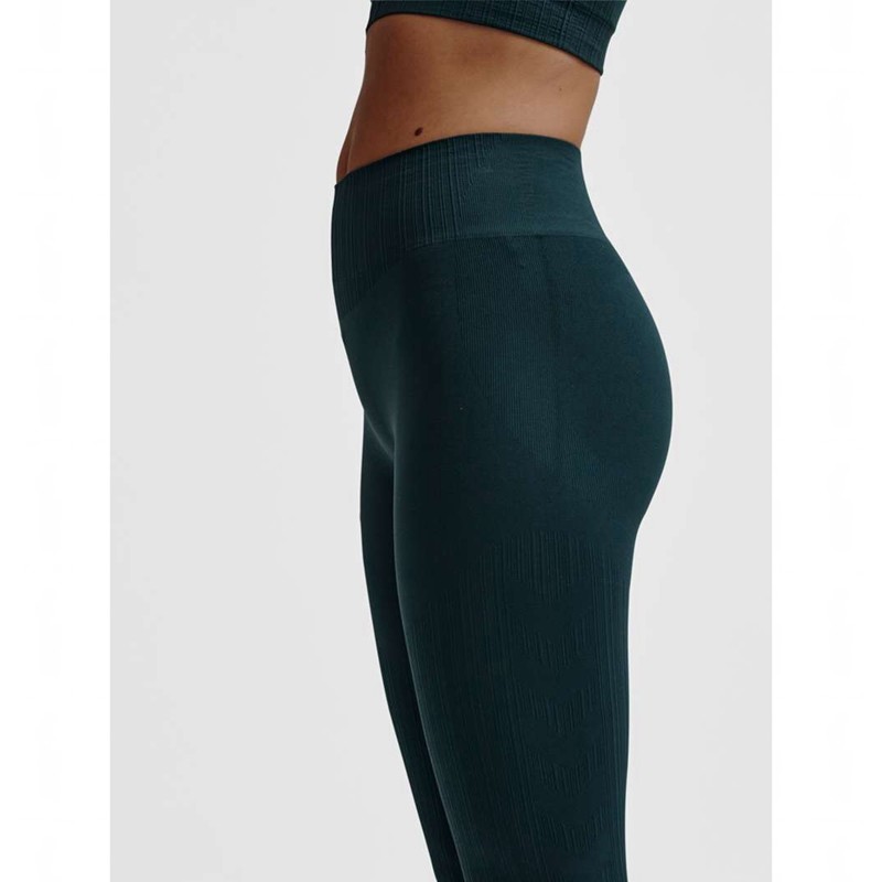 Collant Hummel Mt Define Seaml Scrunch Femme Vert | 177134-545
