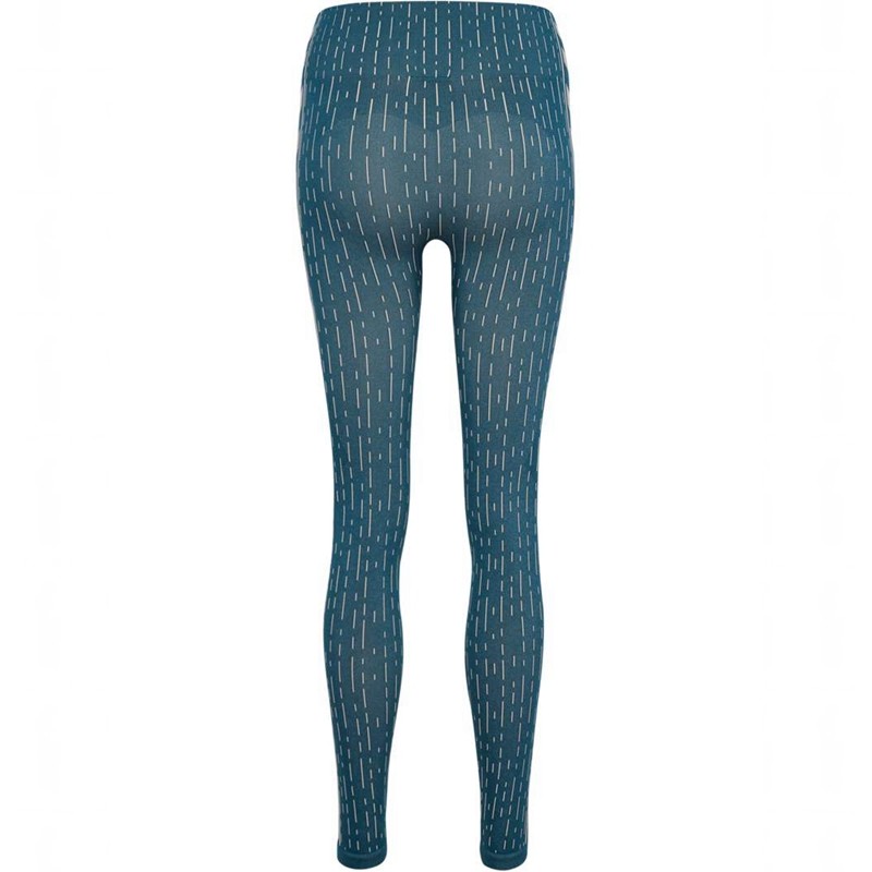 Collant Hummel Mt Drops Seamless Mw Femme Bleu | 227949-230
