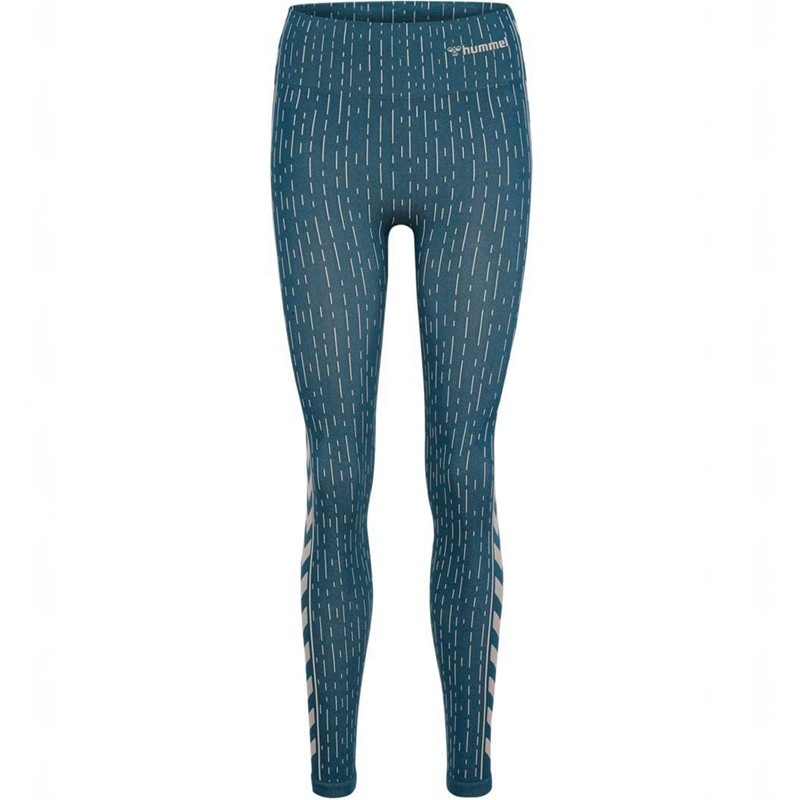 Collant Hummel Mt Drops Seamless Mw Femme Bleu | 227949-230