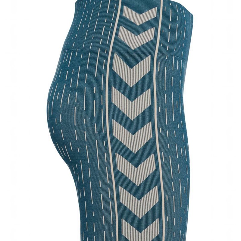 Collant Hummel Mt Drops Seamless Mw Femme Bleu | 227949-230
