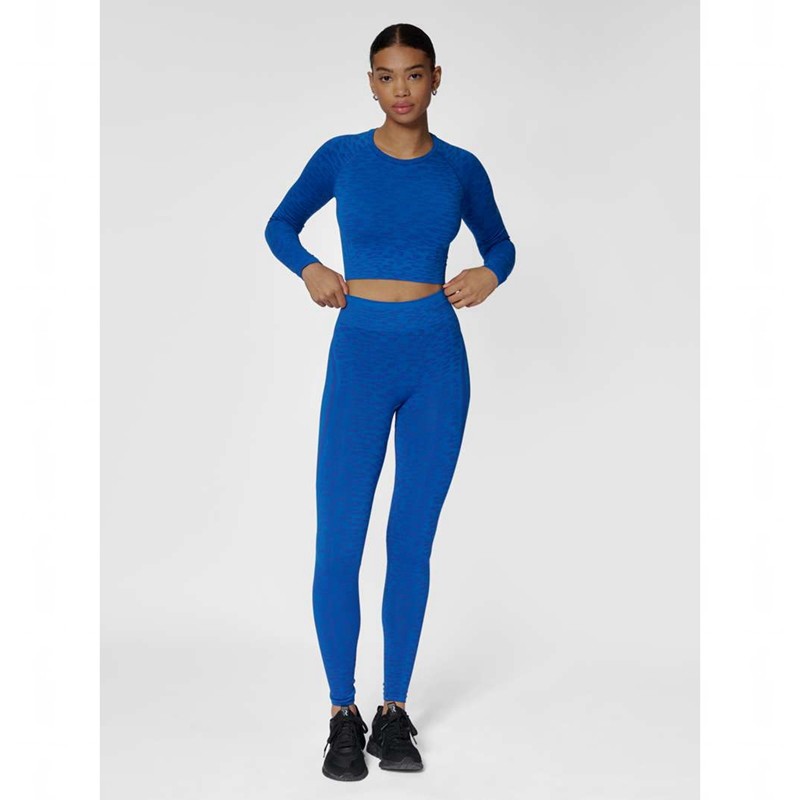 Collant Hummel Mt Leo Seamless Mw Femme Bleu | 608837-960