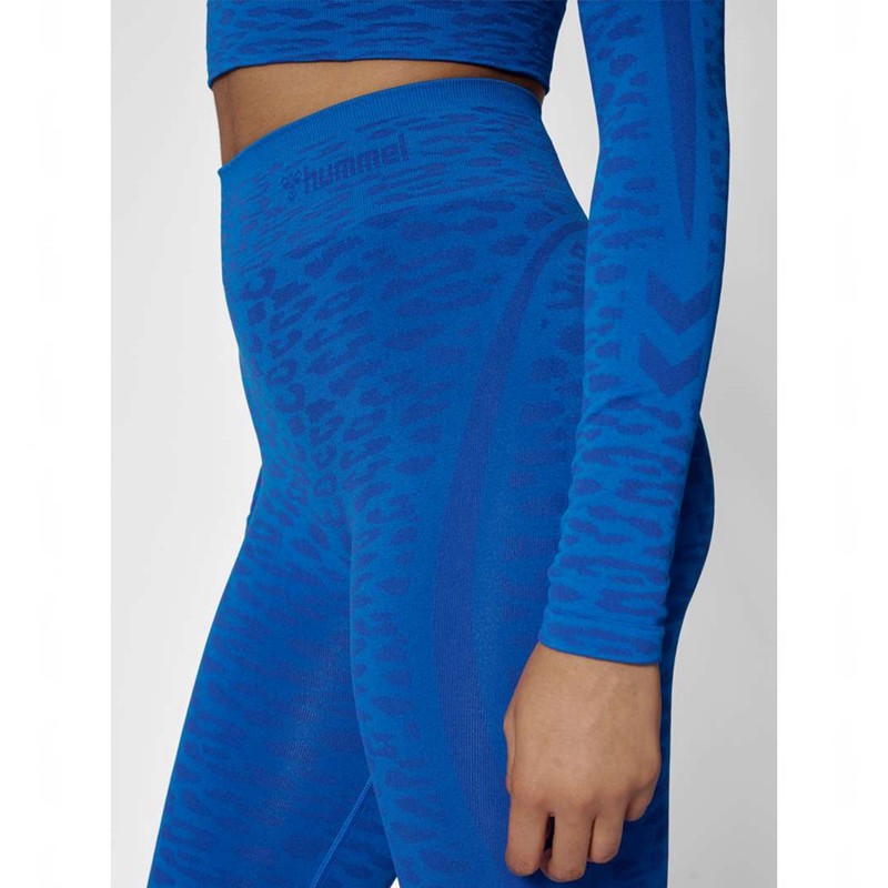 Collant Hummel Mt Leo Seamless Mw Femme Bleu | 608837-960
