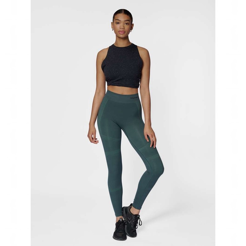 Collant Hummel Mt Power Seamless Mw Femme Vert | 645165-390
