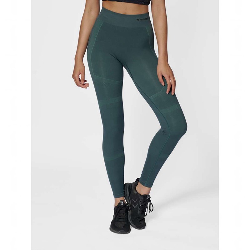 Collant Hummel Mt Power Seamless Mw Femme Vert | 645165-390