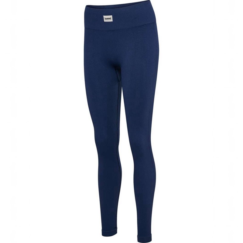 Collant Hummel Pulse Seamless Rib Mw Femme Bleu Marine | 338707-771