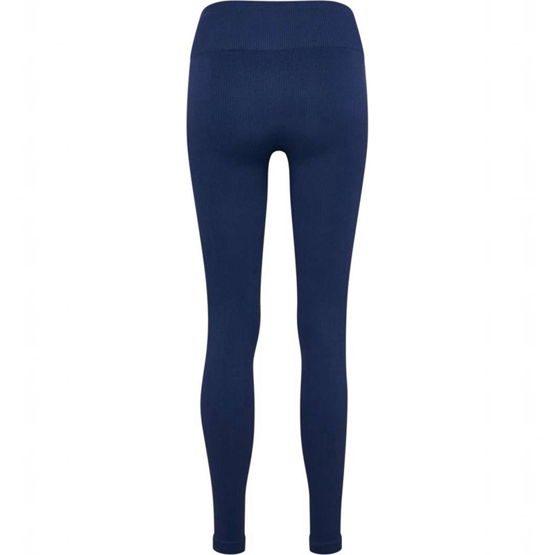 Collant Hummel Pulse Seamless Rib Mw Femme Bleu Marine | 338707-771