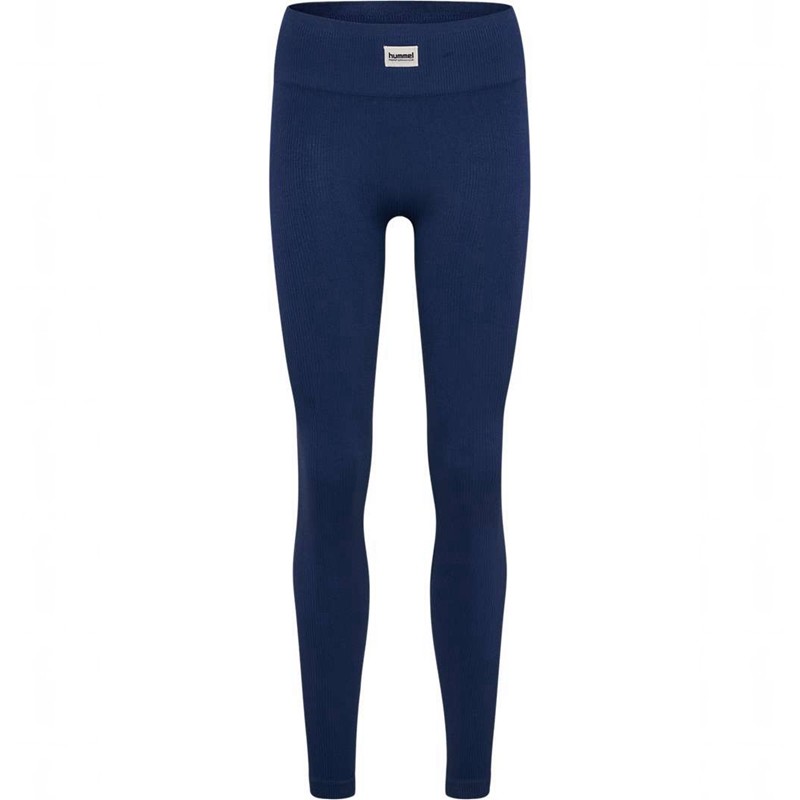 Collant Hummel Pulse Seamless Rib Mw Femme Bleu Marine | 338707-771