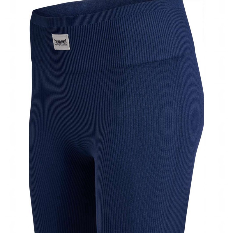 Collant Hummel Pulse Seamless Rib Mw Femme Bleu Marine | 338707-771