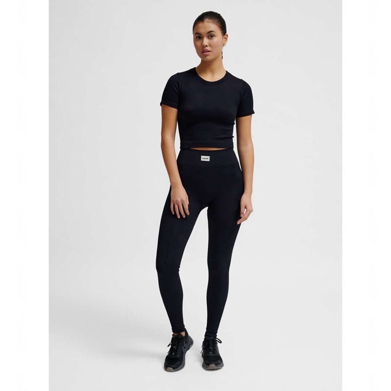 Collant Hummel Pulse Seamless Rib Mw Femme Noir | 249012-968