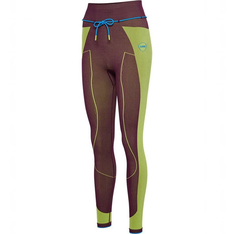 Collant Hummel Seamless High Waist Femme Vert | 128294-414