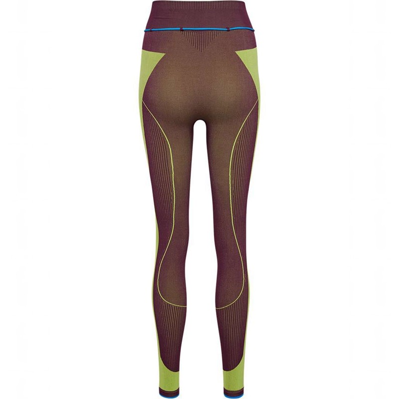 Collant Hummel Seamless High Waist Femme Vert | 128294-414