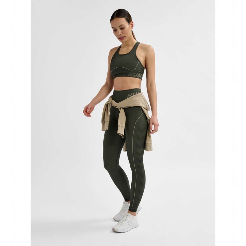 Collant Hummel Te Christel Seamless Mw Femme Vert | 715722-778