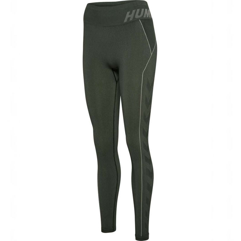 Collant Hummel Te Christel Seamless Mw Femme Vert | 715722-778