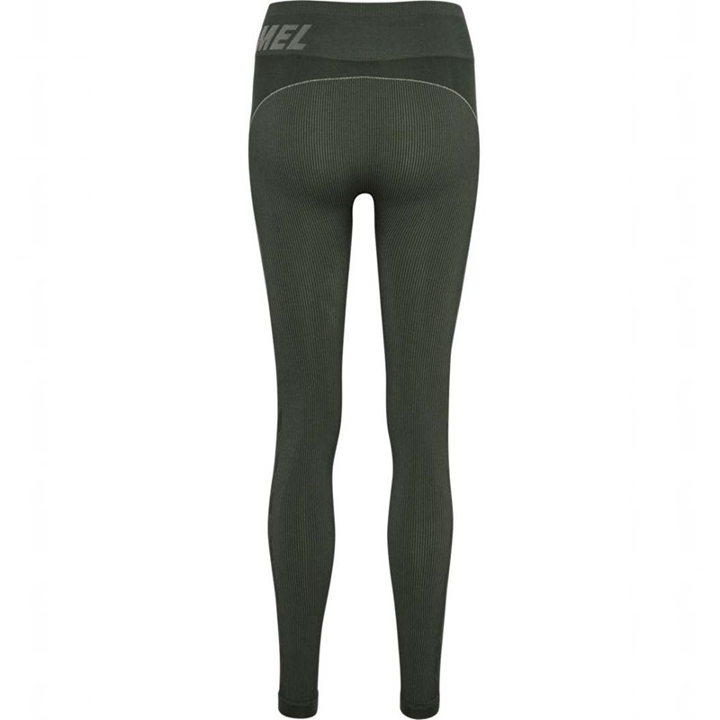 Collant Hummel Te Christel Seamless Mw Femme Vert | 715722-778