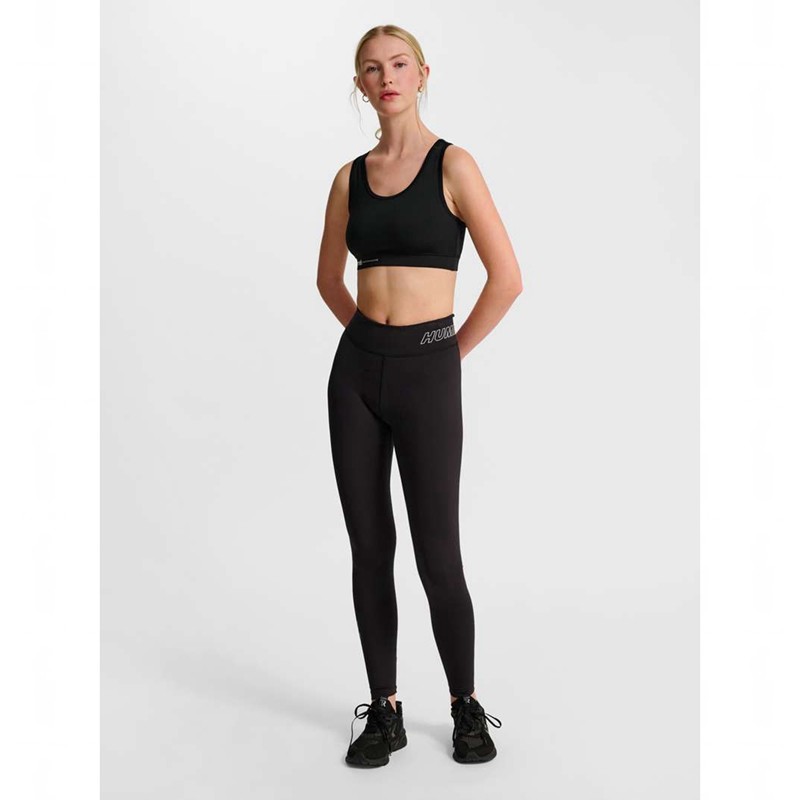 Collant Hummel Te Fundamental Mid Waist Femme Noir | 799033-733