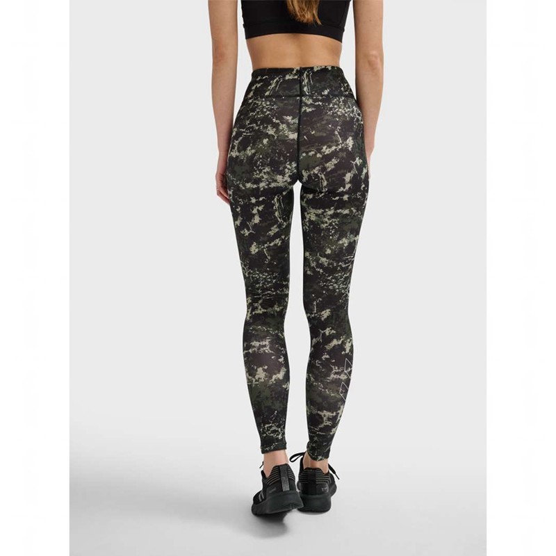 Collant Hummel Te Twist Aop Mid Waist Femme Vert | 720417-838