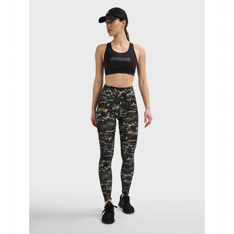 Collant Hummel Te Twist Aop Mid Waist Femme Vert | 720417-838