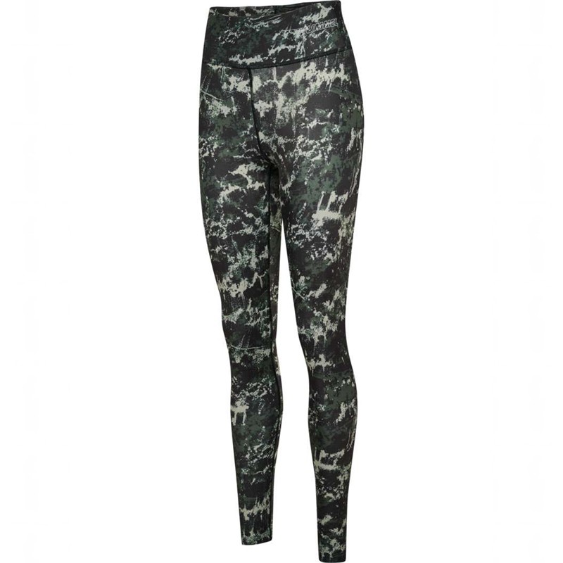 Collant Hummel Te Twist Aop Mid Waist Femme Vert | 720417-838