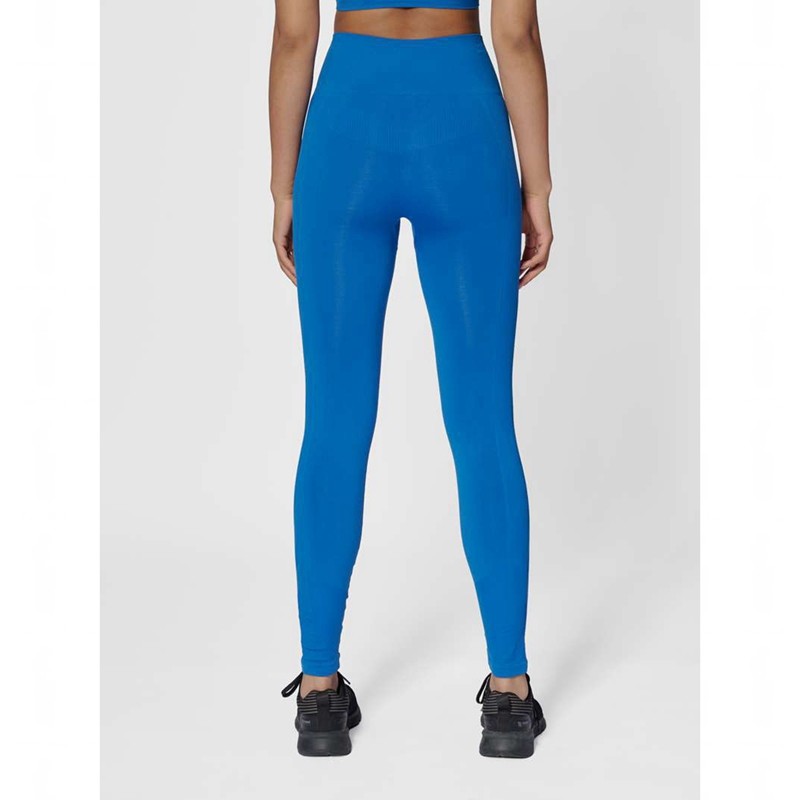 Collant Hummel Tif Seamless High Waist Femme Bleu | 647771-289