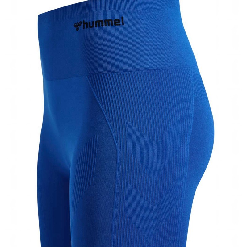 Collant Hummel Tif Seamless High Waist Femme Bleu | 647771-289