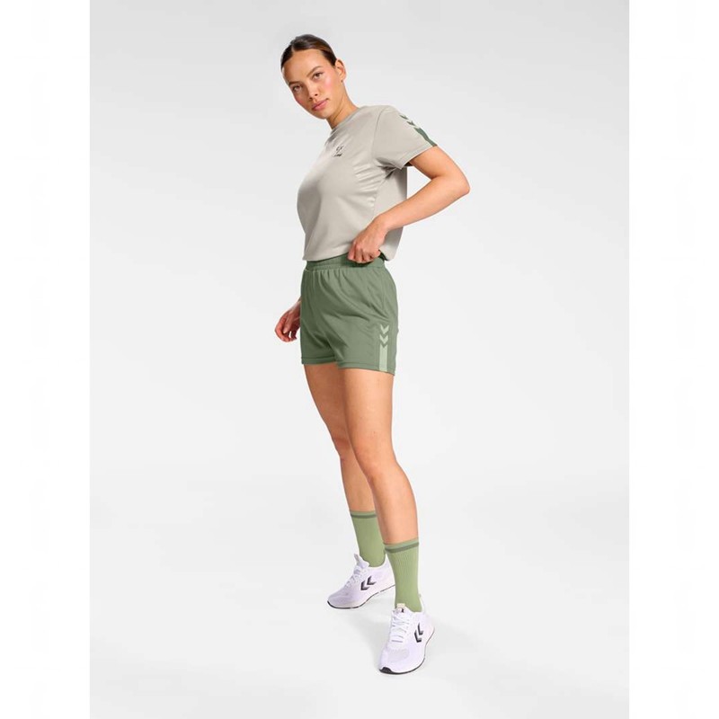 Couche De Base Hummel Active Pl Femme Vert | 274002-534