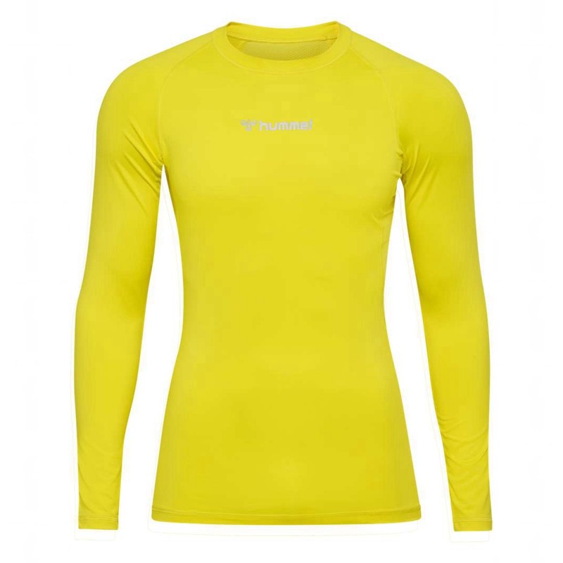 Couche De Base Hummel Bl Performance L/S Homme Jaune | 356084-035
