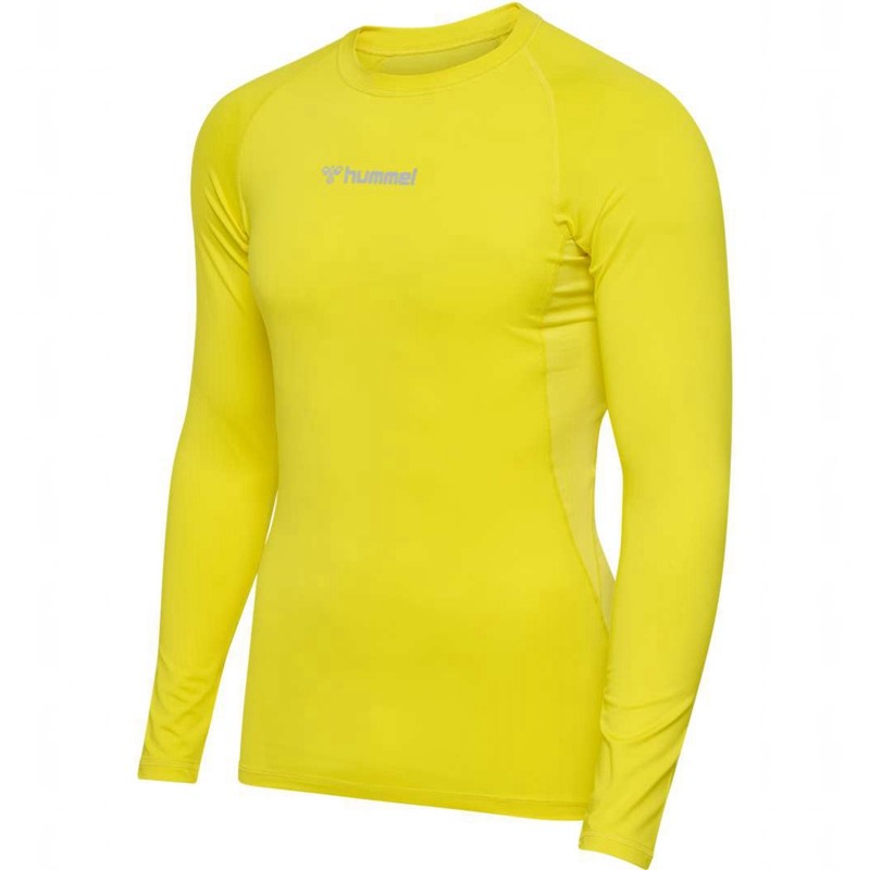 Couche De Base Hummel Bl Performance L/S Homme Jaune | 356084-035