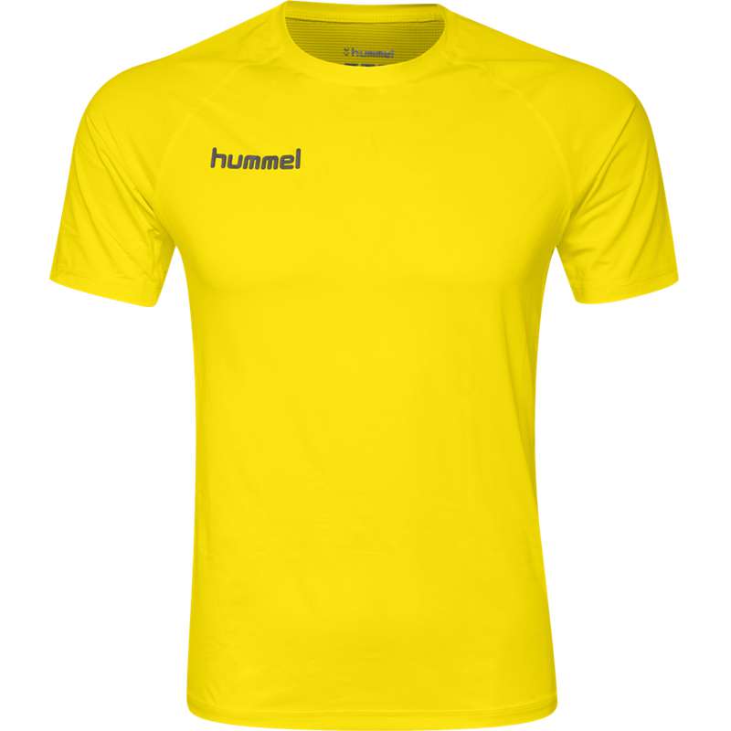Couche De Base Hummel First Performance Jersey S/S Homme Jaune | 470193-508