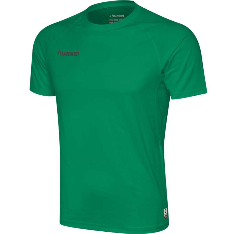 Couche De Base Hummel First Performance Jersey S/S Homme Vert | 108925-949