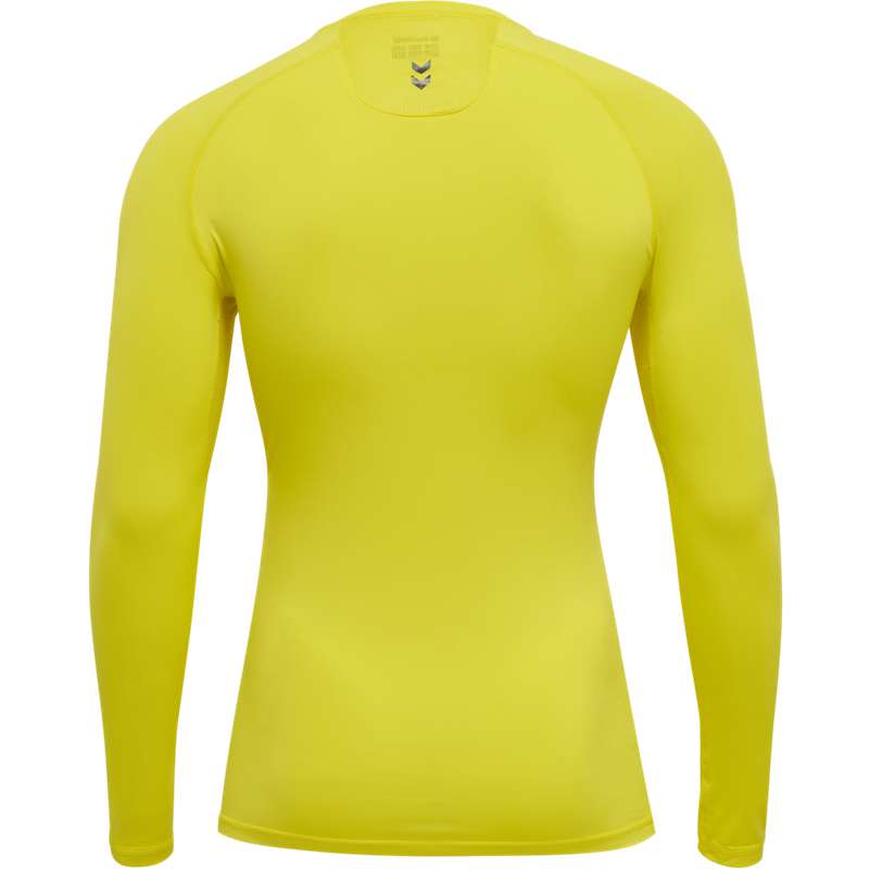 Couche De Base Hummel First Performance Jersey L/S Homme Jaune | 367103-861