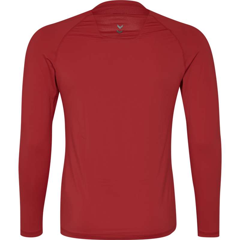 Couche De Base Hummel First Performance Jersey L/S Homme Rouge | 571851-253