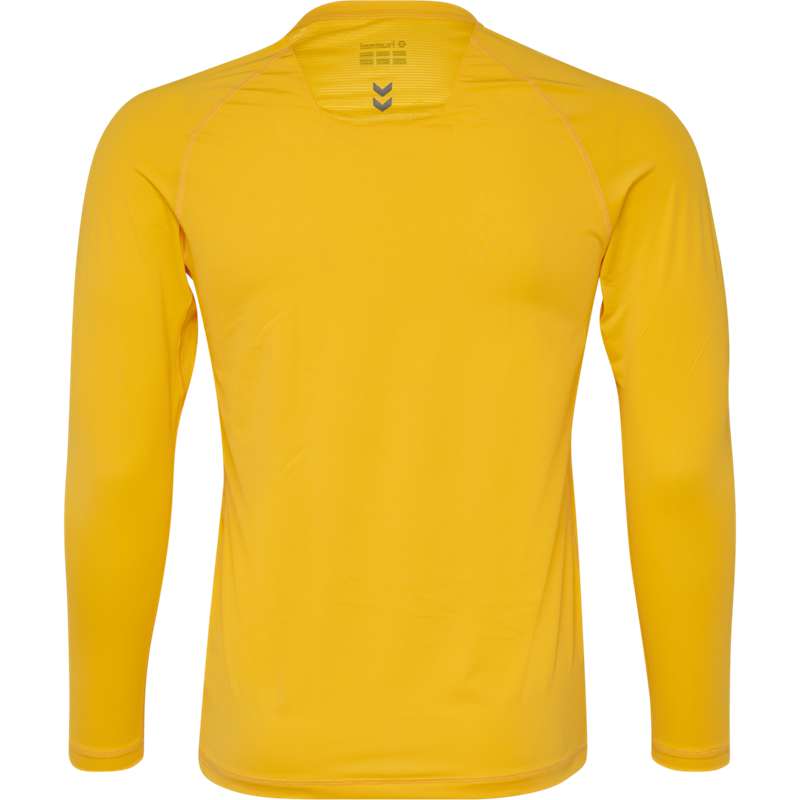 Couche De Base Hummel First Performance Jersey L/S Homme Jaune | 932368-386