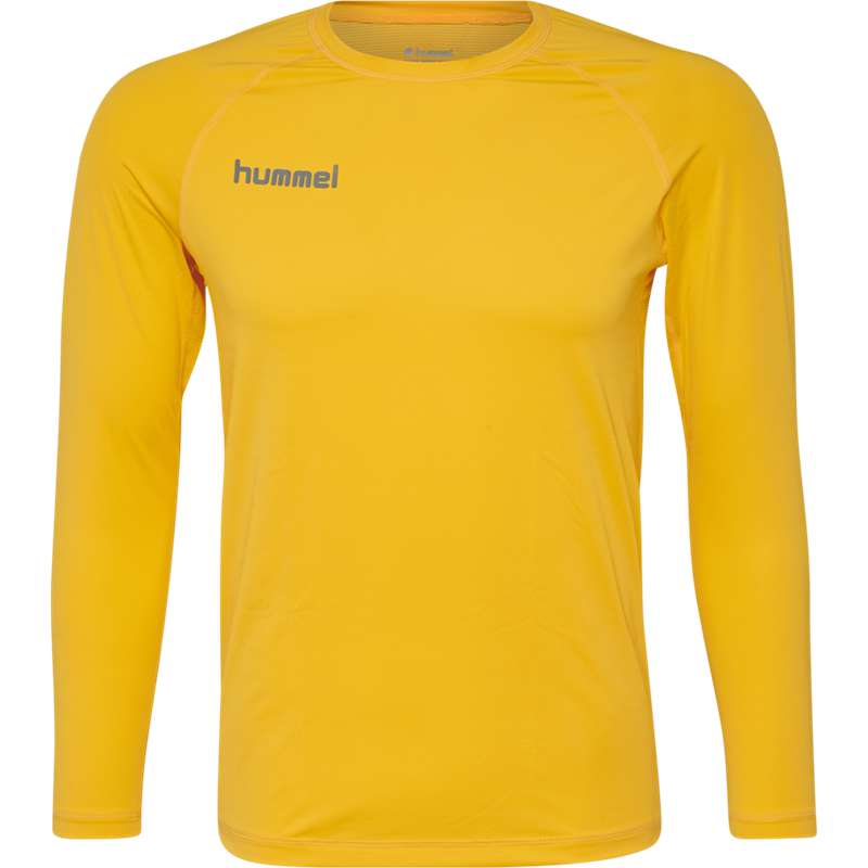 Couche De Base Hummel First Performance Jersey L/S Homme Jaune | 932368-386