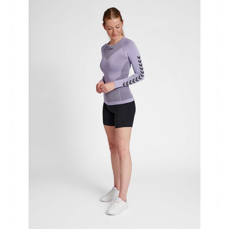 Couche De Base Hummel First Seamless L/S W Femme Lavande | 254534-682