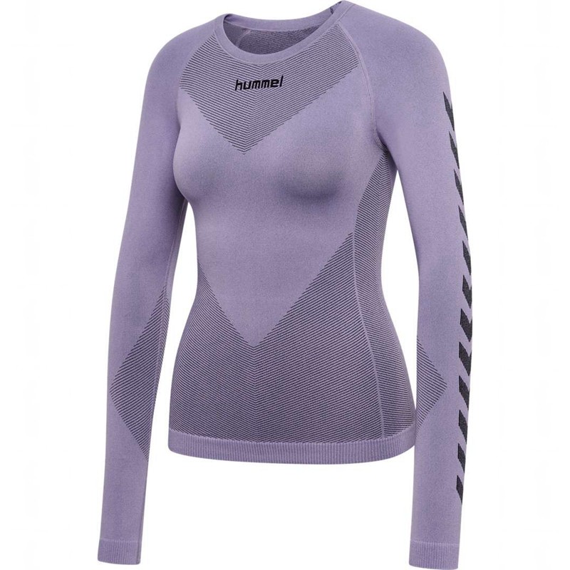 Couche De Base Hummel First Seamless L/S W Femme Lavande | 254534-682
