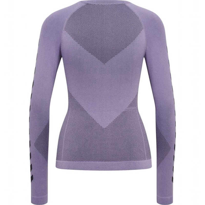 Couche De Base Hummel First Seamless L/S W Femme Lavande | 254534-682