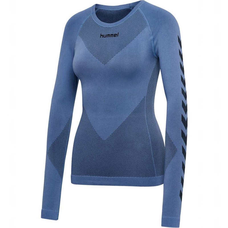Couche De Base Hummel First Seamless L/S W Femme Bleu | 312608-018