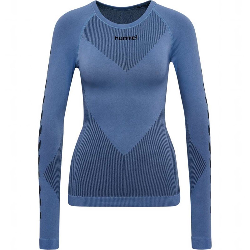 Couche De Base Hummel First Seamless L/S W Femme Bleu | 312608-018