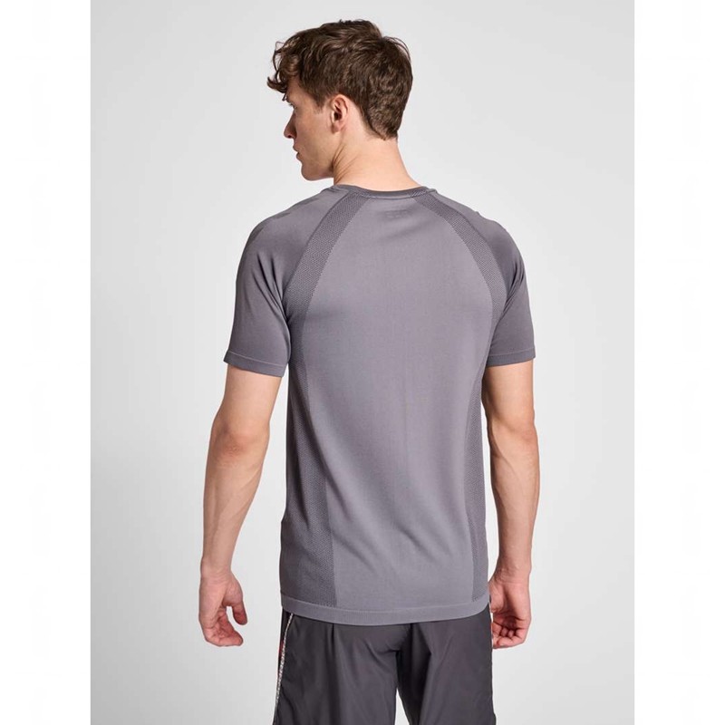 Couche De Base Hummel Pro Grid Seamless S/S Homme Grise | 624859-867