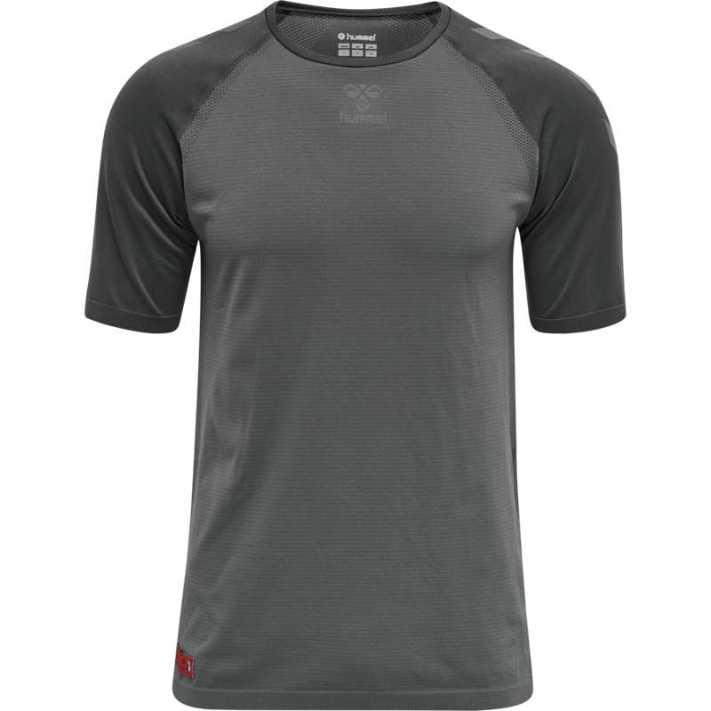 Couche De Base Hummel Pro Grid Seamless S/S Homme Grise | 624859-867
