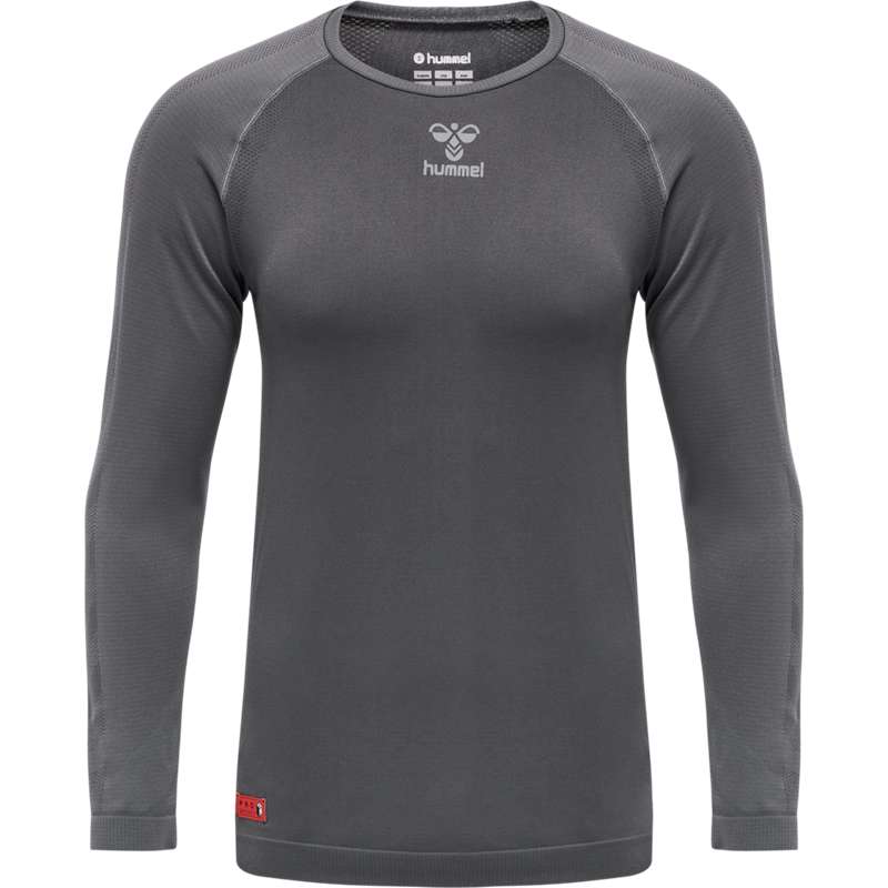Couche De Base Hummel Pro Grid Seamless L/S Homme Grise | 545181-724