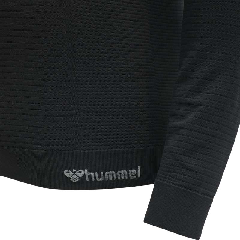 Couche De Base Hummel Stroke Seamless Half Zip Homme Noir | 245893-093