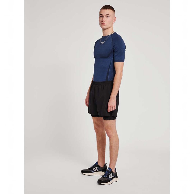 Couche De Base Hummel Te Mike Seamless Homme Bleu Marine | 457956-437