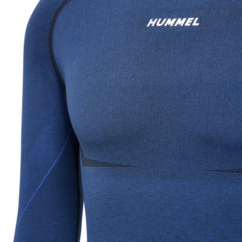 Couche De Base Hummel Te Mike Seamless L/S Homme Bleu Marine | 675706-127