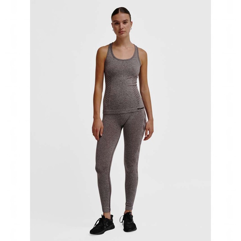 Debardeur Hummel Ci Seamless Femme Grise | 433812-014