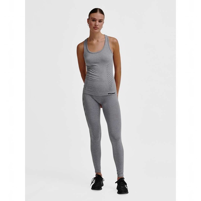 Debardeur Hummel Ci Seamless Femme Grise | 518014-849