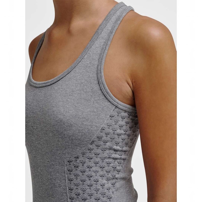 Debardeur Hummel Ci Seamless Femme Grise | 518014-849