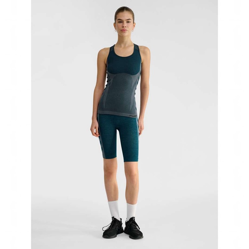 Debardeur Hummel Clea Seamless Femme Bleu | 476515-281