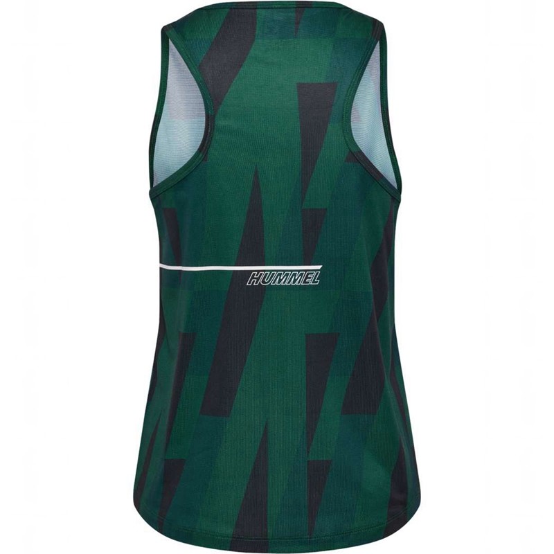 Debardeur Hummel Court Aop Light Weight W Femme Vert | 831609-701